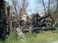 Сгоревший дом в селе Лопаево