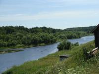 Река Лобва в селе Лопаево